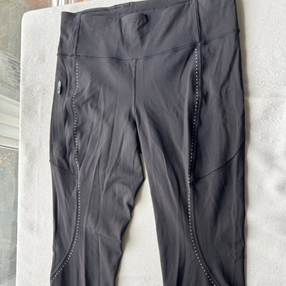 (one of a kind!) SAMPLE lululemon luxtreme tights 28" dotted seams - Picture 1 of 6